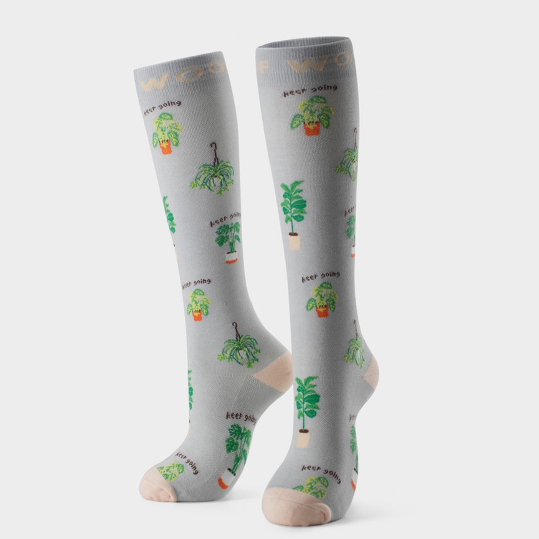 Positive Vibes Bamboo Compression Socks 4 Pack