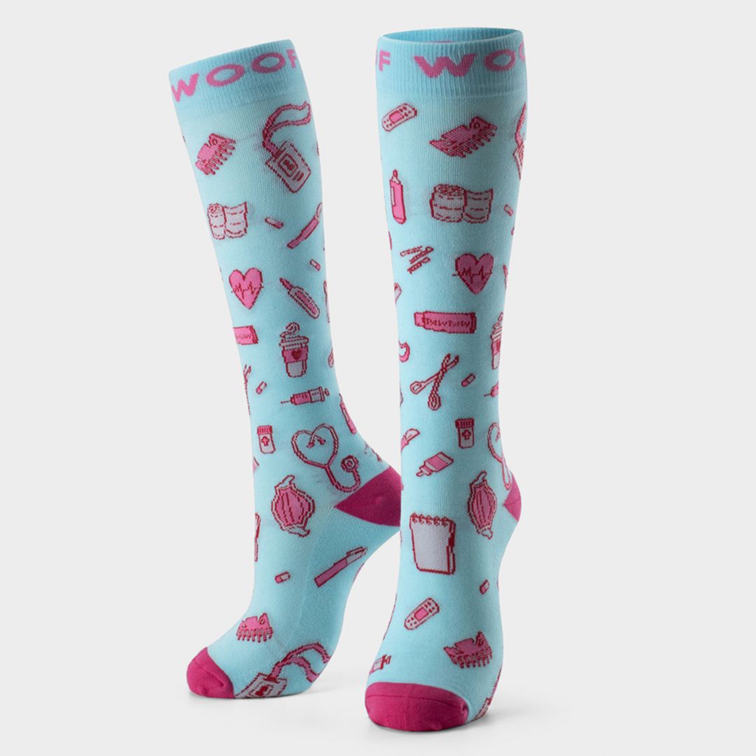 Positive Vibes Bamboo Compression Socks 4 Pack