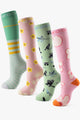 Pattern Party Bamboo Compression Socks 4 Pack