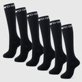 Black Bamboo Compression Socks 6 Pack