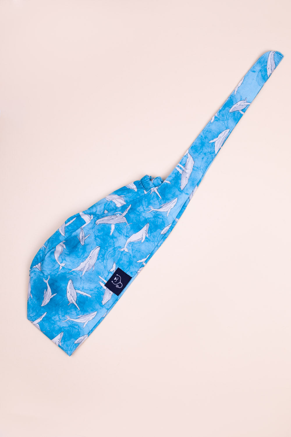 Dr. Woof Whales Surgical Scrub Cap Flatlay