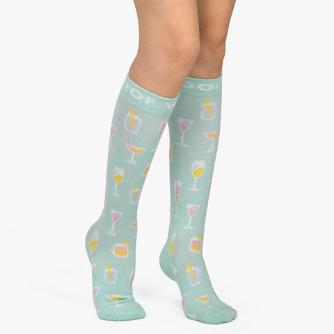 Cocktail Hour Bamboo Compression Socks