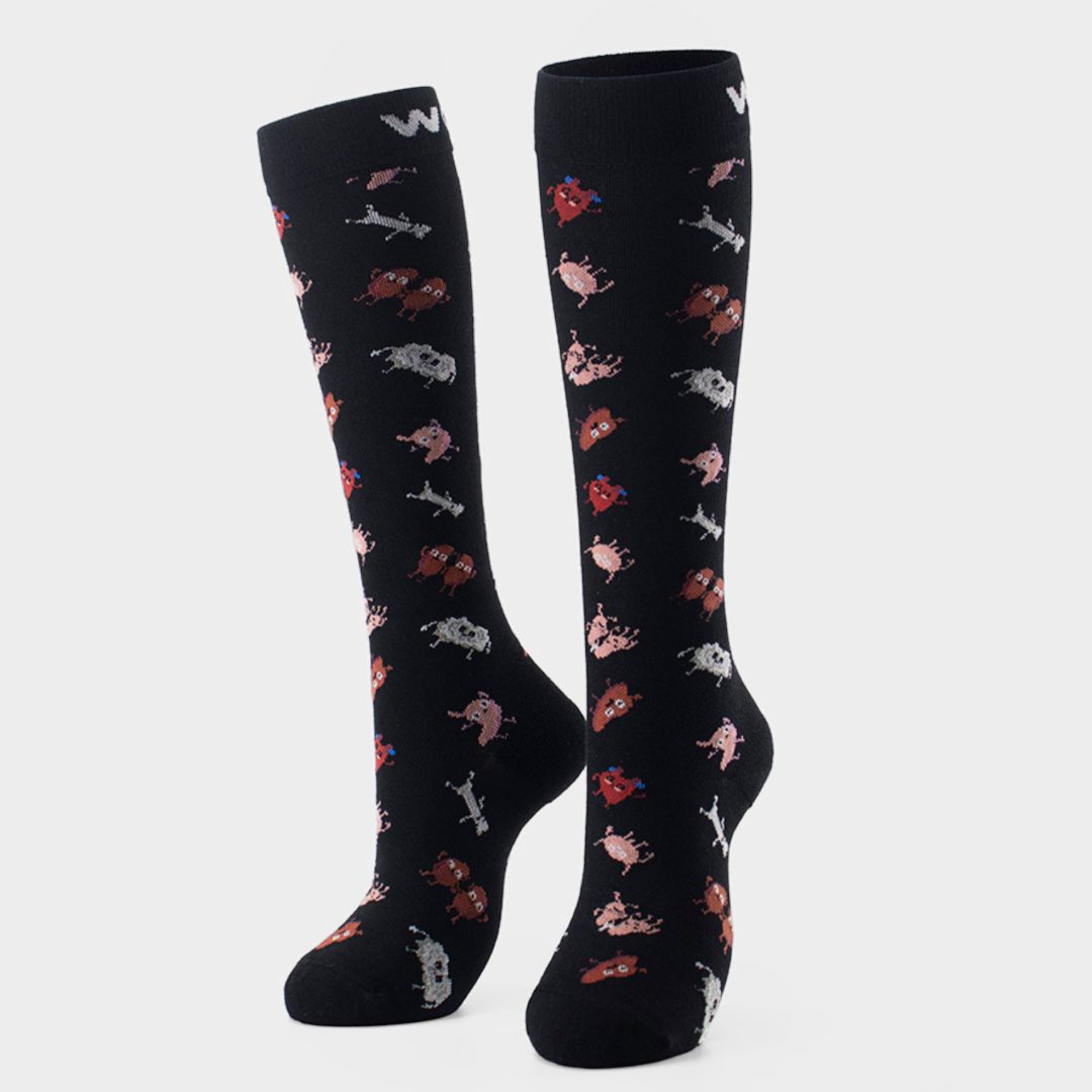 Positive Vibes Bamboo Compression Socks 4 Pack