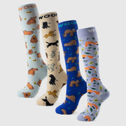 Cutest Creatures Bamboo Compression Socks 4 Pack