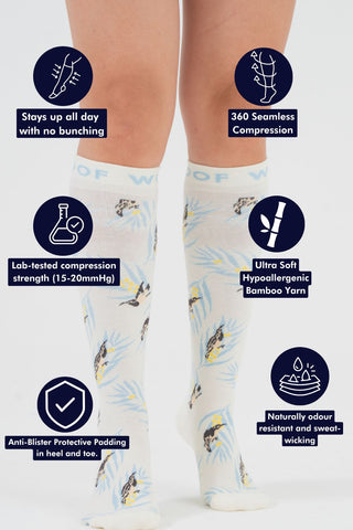 Wattlebirds Women’s Bamboo Compression Socks