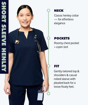 short sleeve henley