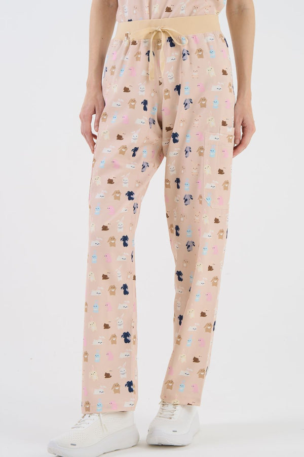 Bunnies Women’s Cargo Scrub Pants