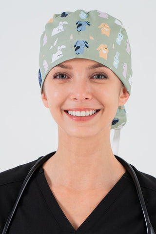Bunnies Scrub Cap