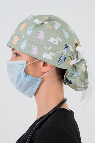 Bunnies Scrub Cap