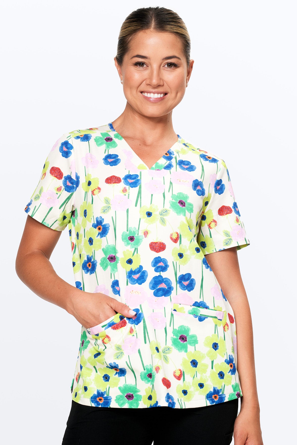 Wild Meadow Women’s 3-Pocket Scrub Top
