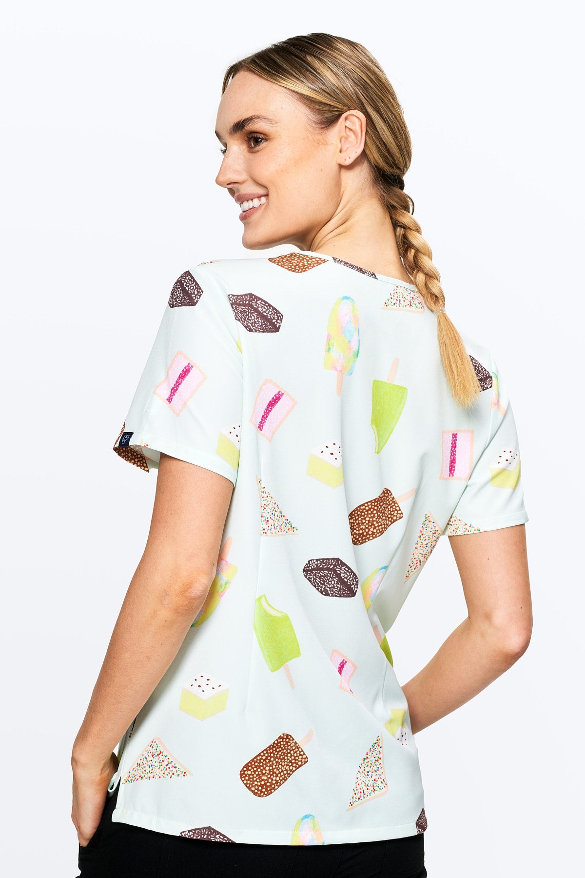 Aussie Treats Women’s 3-Pocket Scrub Top