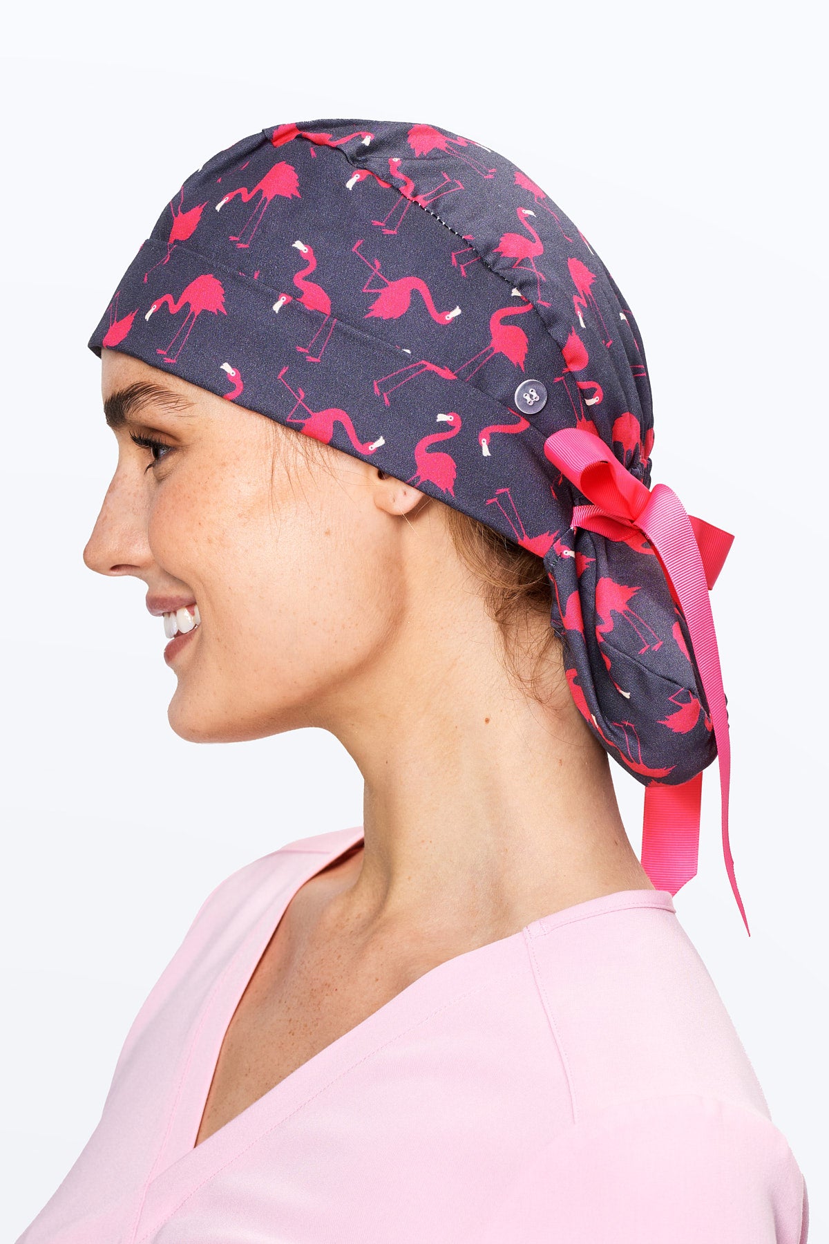 Flamingos Scrub Cap