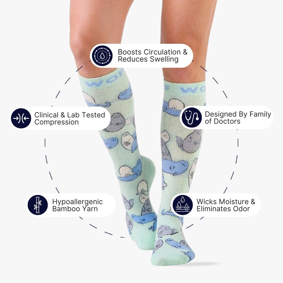 Seal Bamboo Compression Socks