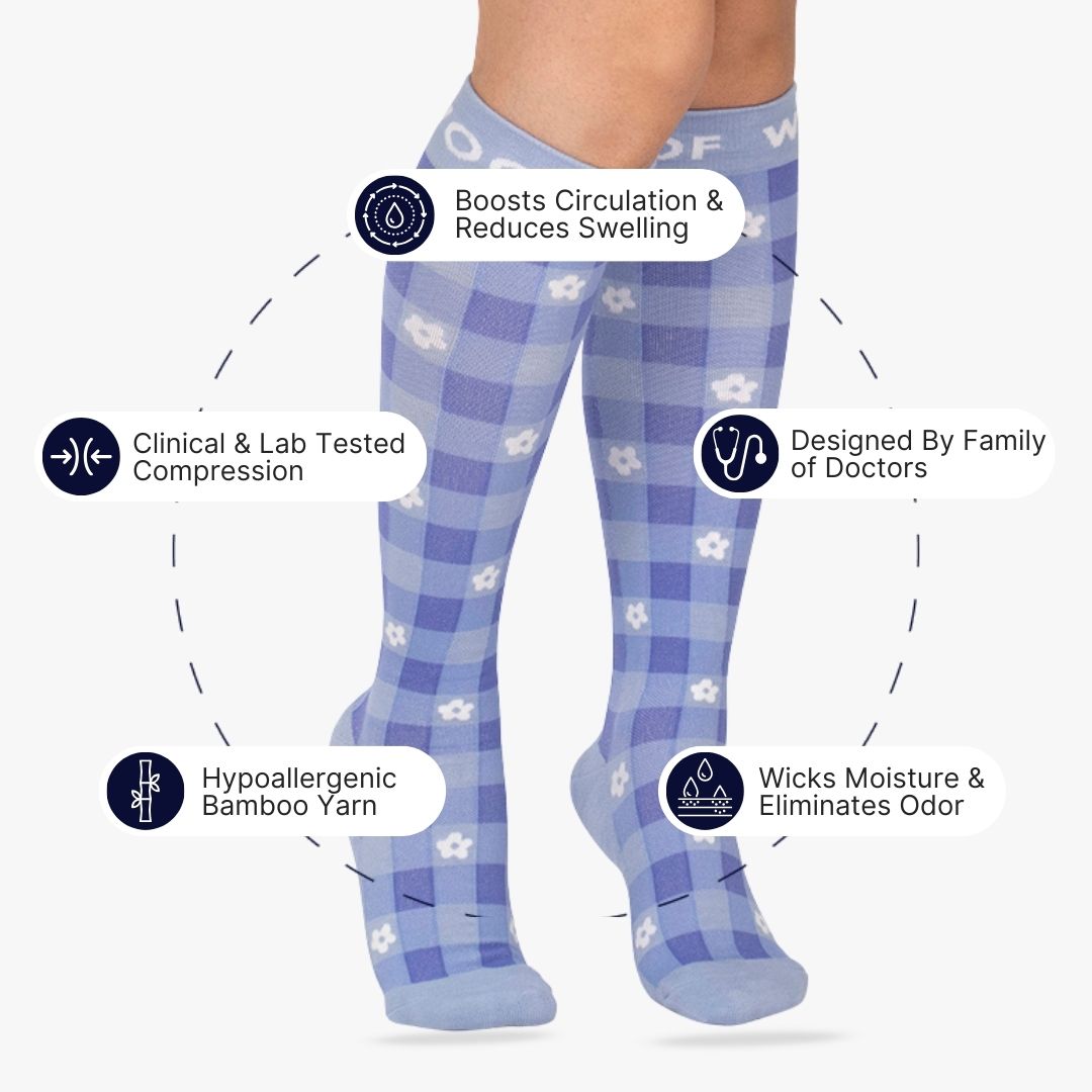 Summer Picnic Bamboo Compression Socks