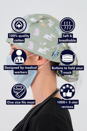 Bunnies Scrub Cap